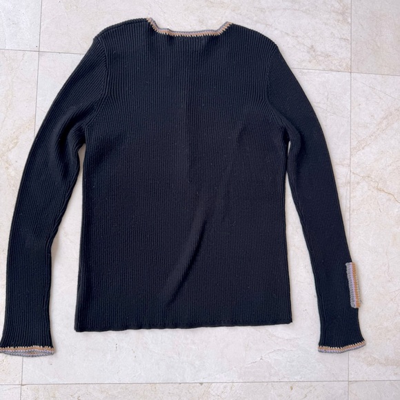 Lisa Todd Patch Match Henley top black size small - Picture 4 of 10